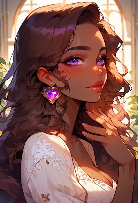 score_9, score_8_up, score_7_up, score_6_up,  <lora:p3tl0v3XLP:1> , solo, 1girl, dark skinned female, brown hair, long hair, purple eyes colour, beautiful face