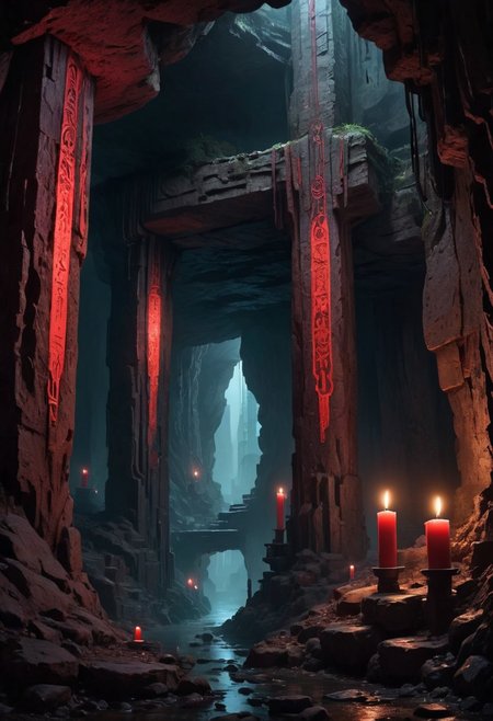 *Channel_42*
*Underground* *Cave* *Ephemeral* *Foreboding* *Forbidden* *Hidden* *Runic* *Carvings* *Cyberpunk* *Crimson_Candles*