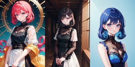 highly insanely detailed, masterpiece, top quality, best quality, highres, 4k, 8k, RAW photo, (very aesthetic, beautiful and aesthetic), rolled lob hairstyle, 
__lazy-wildcards/dataset/background-color__, 
<lora:rolled_lob-1.0:0.7>âââ