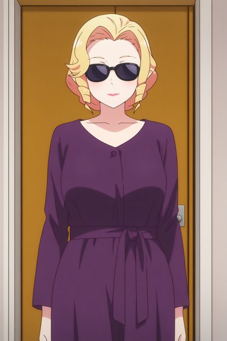 Elf's_Mother,  mature female, sunglasses <lora:Eromanga_sensei-Elfs_Mother-illust:0.8>
