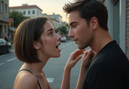 A heartfelt, ultra-detailed reunion between a 1boy and 1girl, both in their late 20s, seeing each other for the first time in years. The moment is filled with deep emotion—joy, nostalgia, and the weight of time.

The woman is petite, with dark short hair, a small waist, and pronounced curves, her expression glowing with happiness yet touched by the quiet wisdom of experience. The man, a bit taller with a slim frame, mirrors her emotions, his face revealing both delight and the burdens of his journey. Their professions remain a mystery, but their postures and subtle details hint at lives filled with responsibility.

Set against a softly blurred, atmospheric backdrop—perhaps a bustling city street, a quiet park, or a familiar café—the world fades behind them as they reconnect. Their gazes lock, emotions conveyed through delicate body language and nuanced facial expressions, capturing the beauty of a long-awaited reunion.

Cinematic lighting, ultra-realistic facial details, emotional storytelling, warm and intimate atmosphere, expressive eyes, natural pose, SFW.