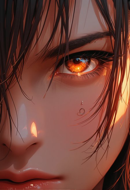 bv-anibrush. A close-up shot of a stunning beautiful young woman in photorealstic style. The scene is ethernal., <lora:bv-anibrush-v1-flux.safetensors:1.0:1.0>