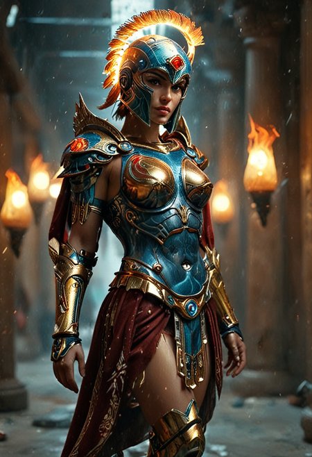 <lora:sdxl_lightning_8step_lora:1> , realistic photo,photorealistic,hyperrealistic,intricate details, (depth of field,bokeh:1.2), ((((she wears vividly colored ancient greek clothing:2)))), (((greek dress))), full body portrait of an 18 year old white girl, fully nude,  show boobs, show pussy, show legs, ((show full body)), (full body in portrait:1.8), cute, adorable, perfect radiant skin, thin, slender, petite, small body, updo hairstyle, loose strands, light brown hair with highlights, (small breasts), small body, tight body, innocent, perfect face, beautiful face, bright radiant eyes, big hazel eyes, long detailed eyelashes, perfect proportions,  shy subtle smile, innocent expression, nude, night, dark, moody, (((ancient dark bedchambers))), (((dark bedchambers))), (((torch lighting bedchambers))),  thick thighs:0.8, perfect round ass, chiaroscuro, low-key,  cinematic film still, shallow depth of field, highly detailed, high budget, cinemascope, moody, epic, OverallDetail, gorgeous, RAW photo, photorealistic, candid camera, color graded cinematic, eye catchlights, atmospheric lighting, skin pores, imperfections, natural, shallow dof,colorful theme,  Apricotfeathers, great lighting, 
 <lora:add-detail-xl:0.3> <lora:great_lighting:3>      <lora:PAseer-SDXL-PhoenixRageArmor:0.5> ,   <lora:PerfectEyesXL:1> blue eyes,perfecteyes <lora:Spartan_Armor_XL:0.5> ,  spartan armor, spartan helmet, plumed helmet, spiked spartan helmet, cloak, shortsword,   <lora:CyborgCosplay_SDXL:1> , CyborgCosplay, mechanical arms, mechanical legs, head gear, cybernetic body,