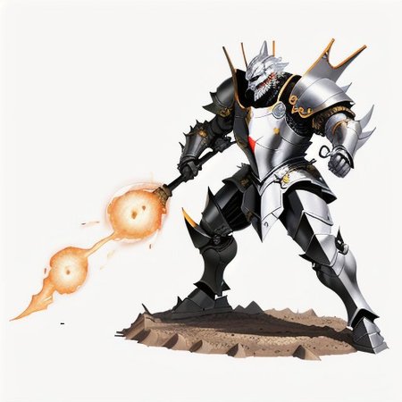 MagicItem_v1 <lora:MagicItem_v1:1> white background, 
Adamantine Armor
Armor	(medium	or	heavy,	but	not	hide),	uncommon
This	suit	of	armor	is	reinforced	with	adamantine,
one	of	the	hardest	substances	in	existence.	While
you’re	wearing	it,	any	critical	hit	against	you
becomes	a	normal	hit.,
masterpiece, professional quality