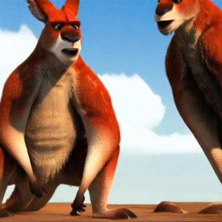Red The Kangaroo (Larrikins Cancelled Film Model)