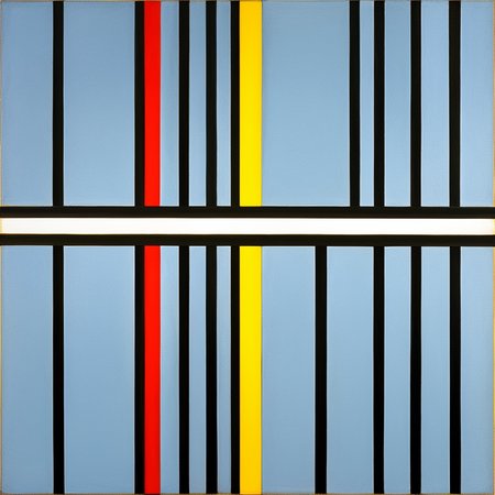 a cropped painting, art by PMondrian