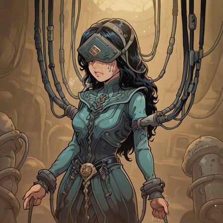haunting breath stealing soul stirring refined story content <lora:Akabur_IllustriousV1:0.9670691925344662>akaburstyle <lora:ILDVNeve:1.1>DVNeve,black hair,long hair,brown eyes,tanned,BREAK <lora:sex machine_noobai_V1.0:0.9807863108505247>sex machine,restrained,bound,bdsm,stationary restraints,head-mounted display,tube,cable,blindfold,object insertion,sex toy,mind control,corruption,machine,forced orgasm excellent job amazing astonishing ð¥ð¥ð¥ ððð magnificent ð· unbelievable extraordinary breathtaking !!! detail extensive highly detailed sharp focus zPDXL3 zPDXLxxx sharp_LASCALAE ultra sharp focus <lora:500SharpCivitai_Lascalae:0.5819652846114407> BREAK <lora:zy_Detailed_Backgrounds_v1:0.43670524693665835> inner area of flower store decor midday elaborate immersive background rich cowboy shot dutch angle