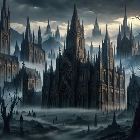masterpiece,high resolution,detailed,
gothicstyle, scenery, cloud, tower, castle, cloudy sky, sky, outdoors, tree, no humans, fog, bare tree, church, building, fantasy
, <lora:Ghotic_haunted_world:0.8>