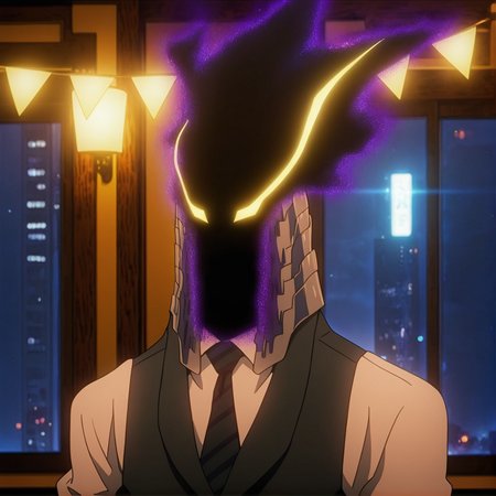 <lora:Kurogiri:1> kurogiri, male focus, 1boy, solo, shirt, necktie, masterpiece, high quality, dynamic lights,  <lora:illustriousXL_stabilizer_v1.72:0.8>