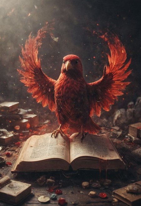 A detailed dramatic illustration of the book  , with red color dark magic splash, dark ghotic, 3D Vector Art, fantasy art, watercolor effect, bokeh, Adobe Illustrator, hand-drawn, digital art, bird's eye view, isometric style, retro aesthetic, focused on the character, 4K resolution, photorealistic rendering, using cinema 4D 
Wide range of colors., Dramatic,Dynamic,Cinematic,Sharp details
Insane quality. Insane resolution. Insane details. Masterpiece. 32k resolution.
<lora:add-detail-xl:0.95> <lora:dvr-lnds-sdxl:0.3> dvr-lnds-sdxl <lora:MJ52:0.25> <lora:ral-apoctvisn-sdxl:0.3> ral-apoctvisn <lora:zavy-cntrst-sdxl:0.35> dark, chiaroscuro, low-key <lora:zavy-rmlght-sdxl:0.41> zavy-rmlght <lora:SDXLFaeTastic2400:0.225>