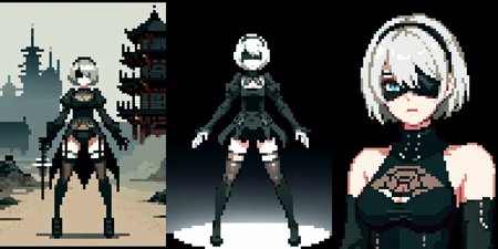 (otherworldly), highly insanely detailed, masterpiece, top quality, best quality, highres, 4k, 8k, RAW photo, (very aesthetic, beautiful and aesthetic), Cyborg, 
__lazy-wildcards/cosplay-char/Nier/2b/prompts__, 
<lora:Cyborg-models-542854:0.5>, 
(1girl, solo:1.6), 
BREAK
__lazy-wildcards/dataset/background__, (fantasy world)âââ