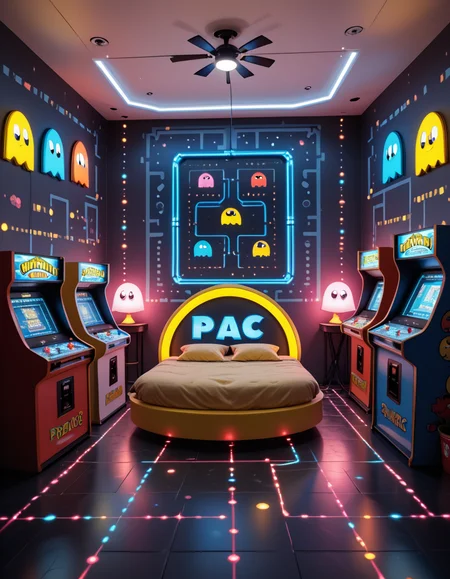 Pac-Man themed bedroom pony