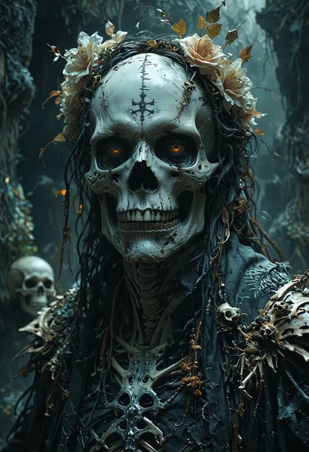 Kelemvor the Lord of the Dead, God of Death, Judge of the Damned, scary, highly detailed face, skeletons the background, aura of necromancy, full body, approaching perfection, dynamic, highly detailed, smooth, sharp focus, art by Carne Griffiths and Wadim Kashin, trending on artstation, sharp focus, intricate details, highly detailed, by greg rutkowski, mysterious, epic, cinematic  <lora:add-detail-xl:1> <lora:MJ52:0.5>