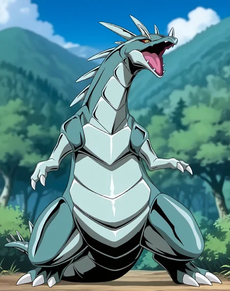 <lora:Metallisaur_(Shinzo)_(Illustrious)_(AD):1.35> Metallisaur, monster, Shinzo, 
exterior, vivid anime blue sky with detailed clouds, forest, 
dynamic action, monster, wide upper body, tail, thick thighs, thick body, male focus, ridged front body, ridged stomach, ridged chest, ridged neck, made of metal, short legs, end boss, unstoppable, strong, 
BREAK: very awe, aesthetically pleasing, masterpiece, best quality, amazing quality, very aesthetic, perfect depth of field shot, 
masterpiece, best quality, amazing quality, very aesthetic, high resolution, ultra-detailed, absurdres, newest, scenery, {Prompt}, BREAK, detailed background, detailed hair, depth of field, volumetric lighting, 
BREAK: lazympos, lazypos (3),