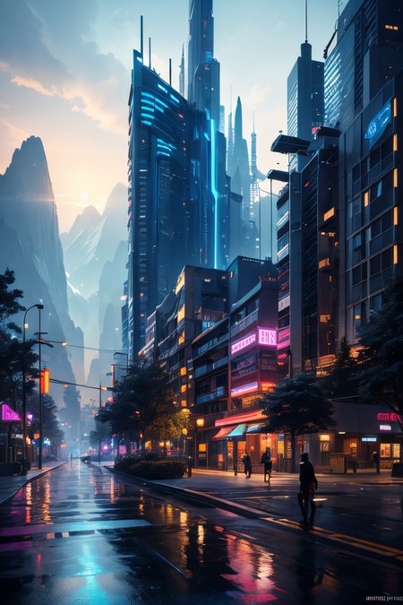 (Realistic:1.5) long hair, neon lights, tree stump, 1boy, lamppost, plant, crosswalk, architecture, standing, spacecraft, artist name, sharp teeth, solo, watercraft, mountain, building, sitting, silhouette, architecture, black hair, <lora:EdobSyFyHorrorFairyTale_v1.0:0.8>