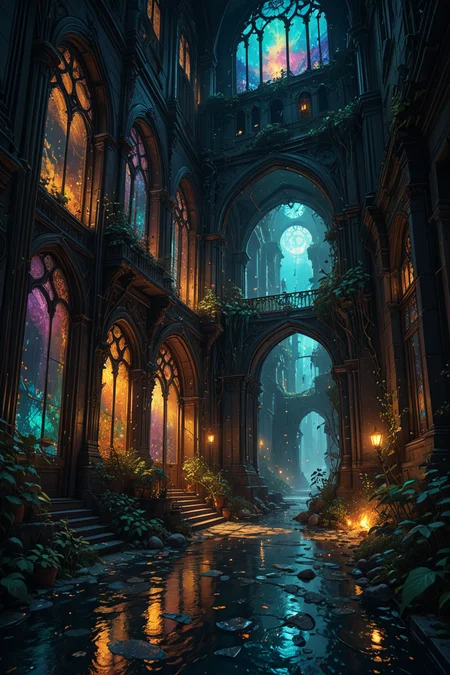 hyperrealistic art ultra-detailed digital painting, cinematic lighting, 8k resolution,
<lora:add-detail-xl:0.7>,
<lora:detailed_notrigger:0.7>,
 <lora:Flux-style-xl-lora:0.3> flux-style ,
<lora:IOS_Iridescent_opal_style:0.1>,
 <lora:linquivera:0.15> linquivera, liiv1, 
<lora:20230829-1693273691112:0.3>
a wanderer in black clothes fluttering in the wind, surreal landscape filled with crystalline archways,
each portal reveals a radically different realm
alien desert with glass dunes and neon sandstorms,
haunted city of glowing stained-glass skyscrapers,
primordial jungle with phosphorescent flora and liquid-metal pools,
intricate details: portals framed by gemstone-encrusted vines,
dynamic effects: quantum energy webs connecting realms,
color palette: realms explode with bioluminescent turquoise and pearl,
background: multidimensional sky with shattered reality shards and floating light orbs, artstation trending, by james jean and loish, unreal engine 5 render, wide-angle lens, volumetric glow , . extremely high-resolution details, photographic, realism pushed to extreme, fine texture, incredibly lifelike