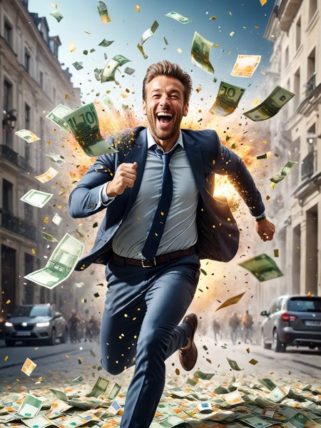 (euro-bills:1.4), (city:1.4),  laughing man running through money explosion, <lora:Confetti_Explosion_SDXL:0.6>  <lora:great_lighting:1> great lighting <lora:photorealistic_portrait:1> photorealistic portrait <lora:sd_xl_dpo_lora_v1:1> <lora:RMSDXL_Creative:1>, RAW photo, subject, 8k uhd, dslr, soft lighting, high quality, film grain, Fujifilm XT3
