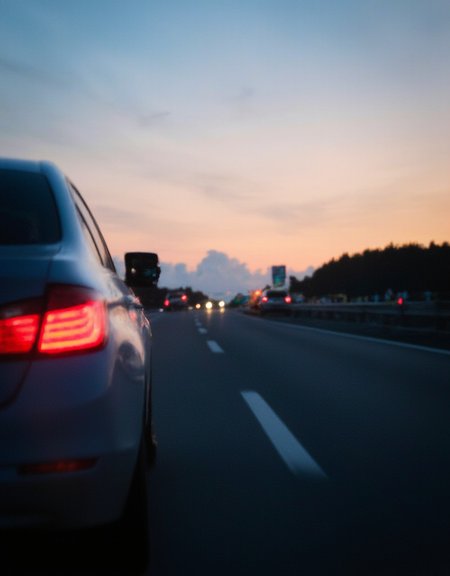 <lora:City_Worlds_01_v1_Roads_flux:1>  citybkg, scenery, clouds, sunset, highway, car trunk, cars, motion blur