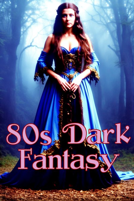 princess brunette standing dark forest moonlight movie studio
(analog film:1.3) (vhs movie) (photorealistic) (screencap) (cinematic lighting) (sharp focus)  (80sDarkFantasySD15b:1.0)