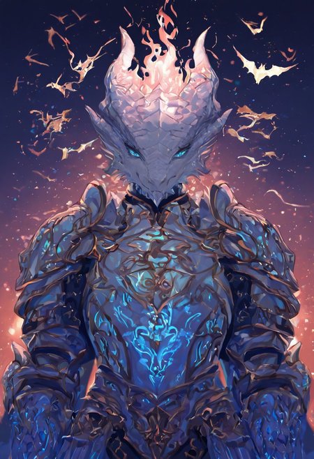 xxx667_illu,A stunningly beautiful female dark urge, dragonborn warrior stands proudly in a vast fantasy world. Her shimmering, iridescent scales display vibrant and eye-catching colors, blending hues of deep emerald, sapphire blue, and fiery crimson. Her piercing eyes glow with wisdom and power. She wears an intricately designed, ornate battle armor that reflects her status as a noble warrior—crafted from glowing,enchanted metals with elegant engravings, glowing runes, and dragon motifs. The armor is both elegant and powerful, fitting her draconic form perfectly. Behind her, a grand fantasy landscape unfolds, with towering mountains, floating islands, and an ethereal sky painted in mystical hues. The scene is bathed in dramatic, cinematic lighting, enhancing the depth and atmosphere of this magical world. The art style is a highly detailed digital painting, with a fantasy realism aesthetic, focusing on intricate textures and breathtaking composition.