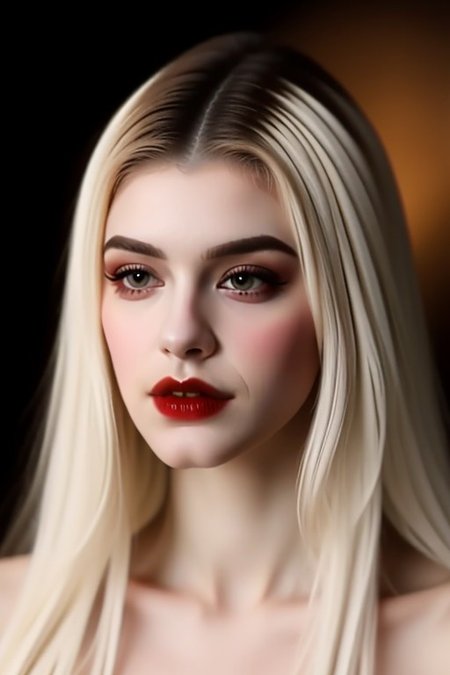 Romanian vampire girl, 23 years old, (beautiful:1.75), (very pale skin:1.35), (gothic makeup:0.99), (Red Lipstick:1),  (anime:0.35), (oval face:0.25), (attractive), (elegant1.5), (night), (front view:1.25), (elegant), 10 minutes before the world will end, hyper-realistic, ultra-detailed, insanely detailed, 4k, realistic 8k, shot on portra 400, (back light), (anime:0.05), (style of Leonardo da Vinci:1.0), (masterpiece), (style of Sandro Botticelli:1), (style of Gil Elvgren:1)