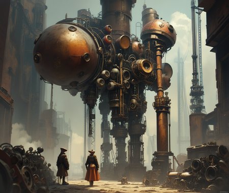 score_9, score_8_up, score_7_up, score_6_up,score_5_up, steampunk-inspired mechanical knight standing in a vintage, industrial arena filled with gears and steam, highly detailed, gritty, cinematic <lora:ponys-dream:.9>