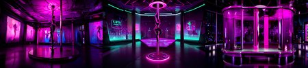 highly insanely detailed, masterpiece, top quality, best quality, highres, 4k, 8k, RAW photo, (very aesthetic, beautiful and aesthetic), 
__lazy-wildcards/subject/env-bg-interior/cyberpunk_club/prompts__, 
<lora:Cyberpunk_Club:0.7>, 
(1girl:1.3), 1other, 
__lazy-wildcards/dataset/background__,âââ