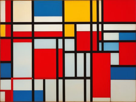 Neoplasticism, red squares,pmondrian