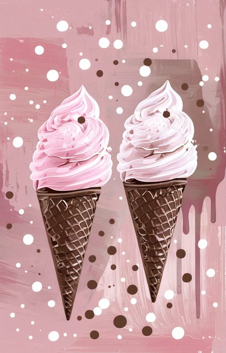 masterpiece,best quality,<lora:tbh14-sdxl:0.9>,illustration,ice cream decaying peonies