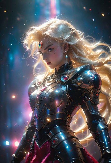 Face Closeup, Headshot, Fight stance, Busty soul knight Sailor Moon, New space age discotheque, Standing in dynamic Action Shot with fists Up, infront of Spaceship window to colorful lunar Eclipse, 
atmospheric haze, Film grain, cinematic film still, highly detailed, high budget, cinemascope, moody, epic, OverallDetail, gorgeous, 2000s vintage RAW photo, photorealistic, candid camera, color graded cinematic, eye catchlights, atmospheric lighting, skin pores, imperfections, natural, shallow dof,