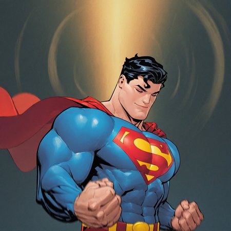 <lora:superman_em:1> superman_em, male focus, black hair, muscular, bodysuit, 1boy, muscular male, superhero, blue bodysuit, solo, cape, upper body, western comics (style), short hair, manly, pectorals, red cape, closed mouth, covered abs, biceps, abs, clenched hands, belt, smile, closed eyes , dynamic perspective, detailed background, motion blur, film grain, abstract, natural lighting, fantasy, cinematic, dynamic view, tilted angle, very awa, masterpiece, best quality, absurdres, newest, perfect quality, detailed background, intricate details,  (artist:fl \(l-fl\):0.7), (artist:tooboshoo:0.7), (artist:dizdoodz:0.8)