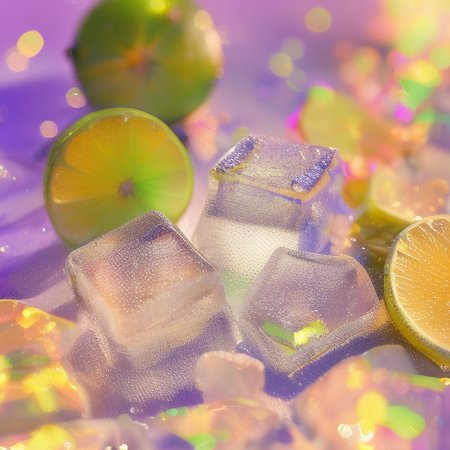 A style of ice cubes and fruits - tangbohu 42