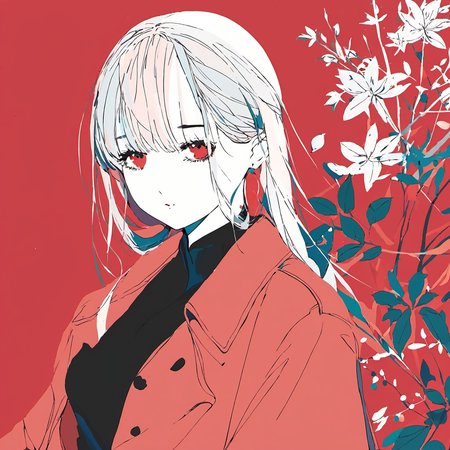 <lora:mourning_girl_xl:0.8>,1girl,red background,