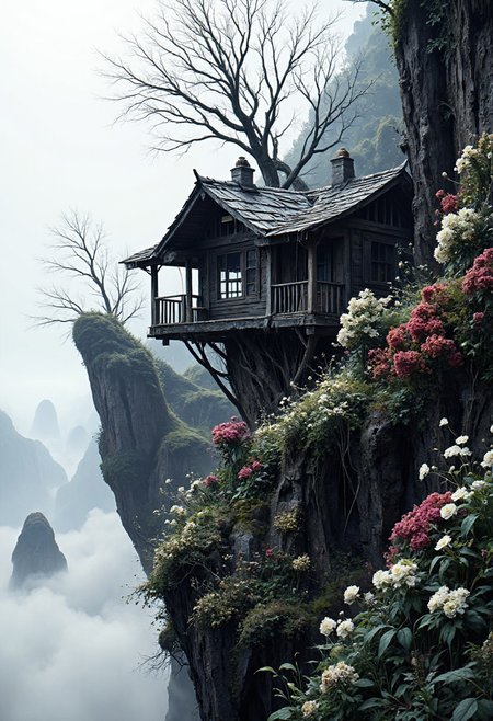 dark huanted, cabin on a cliff ultra detailed artistic abstract photography of , Beautiful white rose flower on the seashore, , white cumulus clouds, , shattered paper fragments, , art by alberto seveso, by guy denning, by johannes itten, by russ mills, by gustav klimt, Symmetrical, abstract art style,  Digital painting, color explosion, radiance, colorful, Concept art, volumetric lighting, metallic reflections, 8k, by artgerm, Trending on Artstation, 16k resolution, 300 dpi, 600 dpi, 4k, Contest winner, High definition
, detailed, realistic, 8k uhd, high quality, lush jungle background, plants, blooming flower, clean linework, clean lines, maximalism, (white background:1.2) *Channel_42*