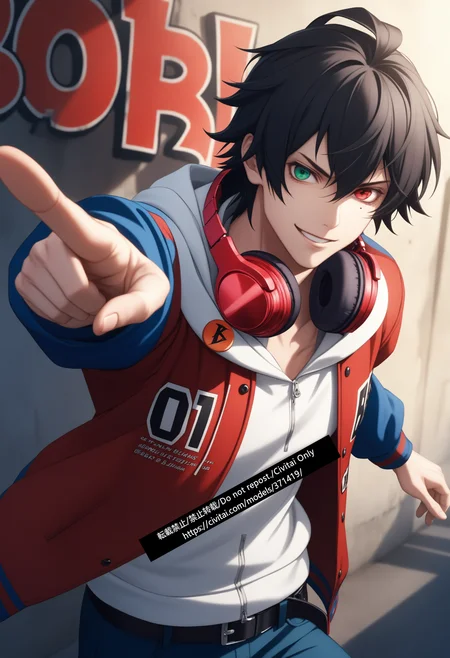 ヒプノシスマイク:山田一郎/通常衣装 HYPNOSISMIC:Ichiro Yamada 転載禁止/禁止转载/Do not repost/Civitai Only