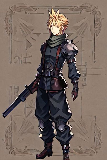 cloud strife, shinra_infantry_uniform