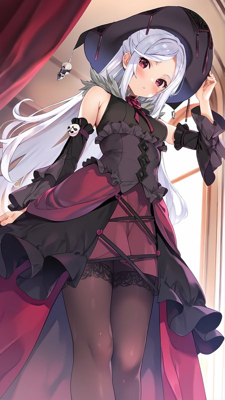 amazing quality,absurdres,best quality,masterpiece,highres,newest,detailed,detailed body,detailed face,masterpiece,best quality,solo,
Serena,1girl,solo,long white hair,red eyes,hat,detached sleeves,dress,<lora:ã¹ã¯ã¤ã®å°å¤æ²Serena:0.8>,
