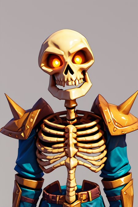 score_9, score_8_up, score_8,   BREAK, , zzStalfos, skull, skeleton, armor, armor, 1boy, male focus, bone, glowing eyes, <lora:StalfosZeldaOOT_PDXL:0.8>, BREAK, looking at viewer, ,,, smile, upper body, leaning forward, head tilt, ,,, embedding:zPDXL, Expressiveh, ,,, <lora:theButcherXPDXL:0.8>, <lora:CatalystStylePDXL:0.6>, <lora:SDXLFaeTastic2400:0.5>, <lora:Expressive_H-000001:0.4>,