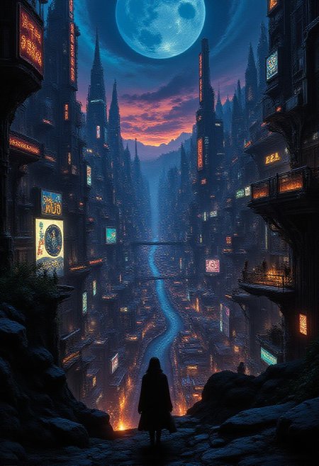a futuristic sci-fi fantastic cyberpunk city beautiful  landscape, dusk, woman, very intricate, very detailed, sharp, bright, colorful, <lora:Hand v2:0.5> <lora:Anti-Blur:1><lora:Insane Detail Slider:0.25>  <lora:flux.1_lora_flyway_Epic-detail_v2:0.3> <lora:fluxenhancer:0.25> <lora:Anime_style:0.6> anime style