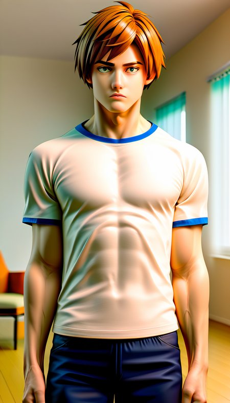 zPDXL2,rating_safe,source_anime,<lora:yuto_akatsuki:1>,1boy,kirishima futa,shirt,indoors,(cowboy shot:1.1),