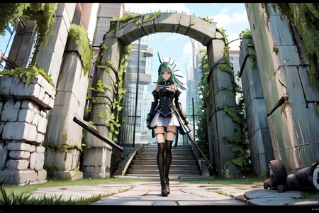 highly insanely detailed, masterpiece, top quality, best quality, highres, 4k, 8k, RAW photo, (very aesthetic, beautiful and aesthetic),  
tsutomu nihei,nihei_tsutomu,blame!,blame gakuen!,abara,TNstyle,sidonia_no_kishi,(space,spacecraft,giant room,hangar,stairs,city ruins,megastructure in background,deep horizon,mausoleum,tower,lab,sidonia \(ship\),tunnel),letterboxed,bones,machinery,cables,tubes,industrial pipes,light particles,ventilation fan,ventilation shaft,air conditioner,drainpipe,fog,steam,foggy,smoke,concrete walls,metal walls,toha heavy industries,walkway,wire,lantern,fence, 
<lora:ABARA:0.7>, 
(1girl:1.3), 
solo focus, 
(pure green background,transparent background:1.2),âââ