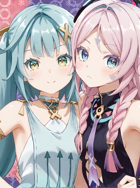 detailed background, shiny skin, rating safe, 
<lora:cifalu.pony:1>,
citlali,  faruzan, 2girls, , 
<lora:kanzaki.pony:1> kanzaki