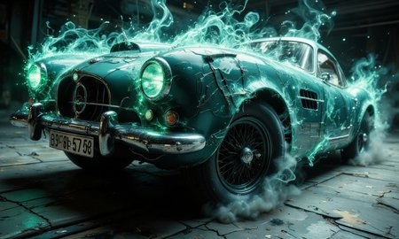 masterpiece, hyper realism, a high-resolution photograph, golden ratio, dutch angle, dynamic, side view, asymmetry, contrasting, unique, enigmatic, Techno Teal