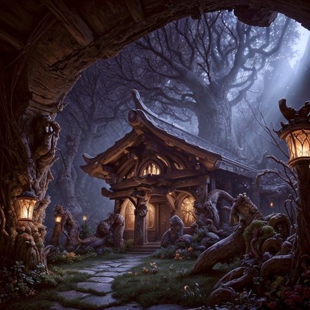 RAW photo, (masterpiece:1.3), subsurface scattering, heavy shadow, (high quality:1.4), (intricate, high detail:1.2), professional photography, HDR, High Dynamic Range, realistic, ultra realistic, photorealistic, high resolution, film photography, ambient lighting, atmospheric effects, <lora:detail_slider_v4:2>, OverallDetail, darkshores, <lora:Darkshores:0.8>, a small house, in the style of World of Warcraft, epiCPhoto,  <lora:zoom_slider_v1:3>