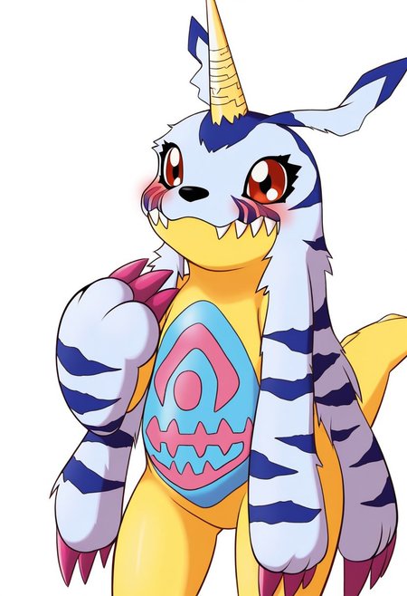 score_9, score_8_up, score_7_up,8k,(masterpiece,best quality)),best res,,good anatomy,cute,(sexy:1.3),ultra,,cute,,face,hot,female,smiling,extremely detailed face,4k,happy, upper body,,detailed eyes,beautiful,smiling,,cute,very cute,upper body,tall,arms,, blush, perfect lighting, hips, skinny,,tall female,gabumon, solo, looking at viewer, simple background, white background, red eyes, closed mouth, standing, tail, full body, horns, teeth, no humans, fangs, transparent background, sharp teeth, clenched hand, claws, single horn, creature, digimon (creature)