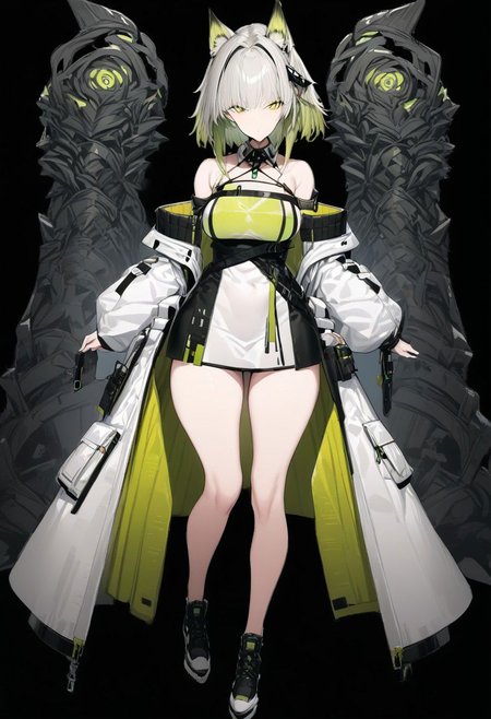 masterpiece, best quality, ultra-detailed, beautiful, nai3, 1girl, solo, full_body, tachi-e, 
kal'tsit_\(arknights\),