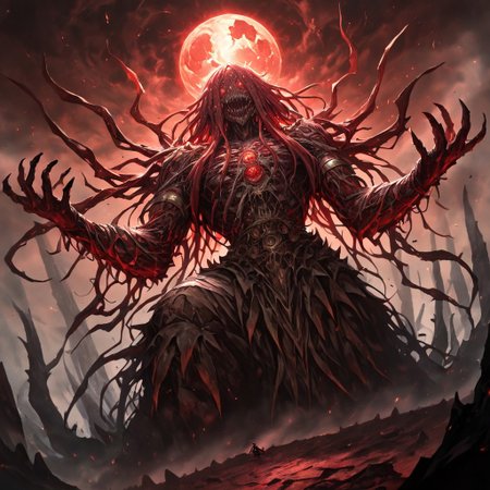 masterpiece, best quality, newest, absurdres, highres, 
TWEV1.0, no humans, monster, edlrich, eldrich abomination, giant,