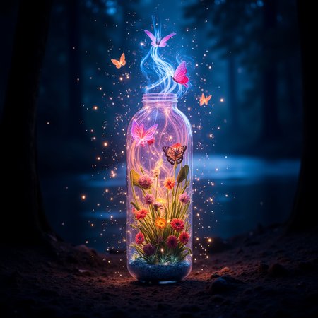 kai,FluxDFaeTasticDetails,   dynamic splashes, bright colors, high contrast, dark background, vivid lighting,  A beautiful transparent vase made out of glass , acting like a greenhouse, with plant and butterly, in a forest by the lake, light painting in the background,fireflies,faeries,bokeh,depth of field, kai,FluxDFaeTasticDetails,   dynamic splashes, bright colors, high contrast, dark background, vivid lighting,  A beautiful transparent vase made out of glass , acting like a greenhouse, with plant and butterly, in a forest by the lake, light painting in the background,fireflies,faeries,bokeh,depth of field, sfw<lora:test\lytepainting_epoch_6.safetensors:0.7500000000000001:0.7500000000000001> <lora:Scifi\FluxDFaeTasticDetails.safetensors:0.6000000000000001:0.6000000000000001> <lora:test\kai.safetensors:0.6800000000000002:0.6800000000000002>