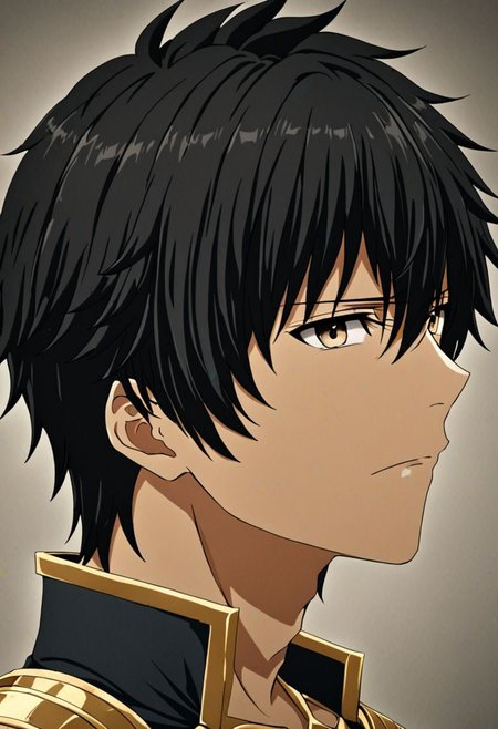 high resolution, solo, best quality, 1Boy, Seiya Kanie, black hair, short hair, thin, portraits, looking at viewer, focused gaze forward, upper body, head upright, neutral expresion, OverallDetail
