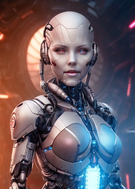 (cybernetics by emb-rrf2:1),(highly detailed:1.2),(best quality:1.2),(8k:1.2),sharp focus,(subsurface scattering:1.1),(award-winning photograph:1.3)
(one cyborg with black hair:1.2), neon glow,face centered,(standing in a futuristic spaceport:1.3)
(highly detailed background:1.2),(sci-fi horror:1.2), (knollingcase:1.1),(dreamlikeart:1.0), dramatic lighting